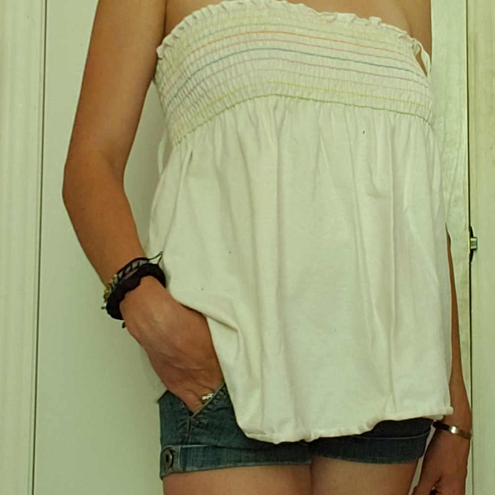Strapless shirt